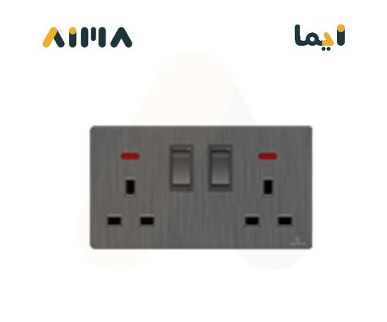 صورة فيكتوري فيش مزدوج مع مفتاح 13 امبير مع لمبة